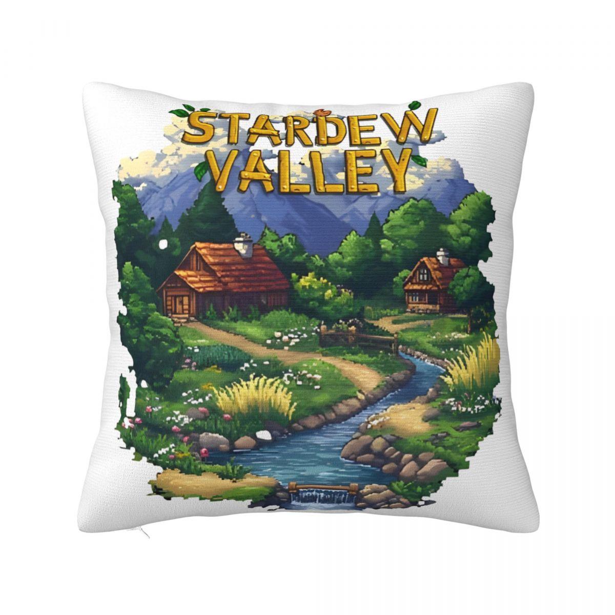 

Накладки на квадратні подушки Stardew Valley Поліестер Домашня Фермерська RPG Гра Наволочка для Подушки Креативна Декоративна Наволочка 40*40 12x12Inch