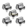 L8RE 5 Pieces Universal Knobs Oven Stove Knob Assembly Easy to Install Durable Metal Material for W10284885 Model