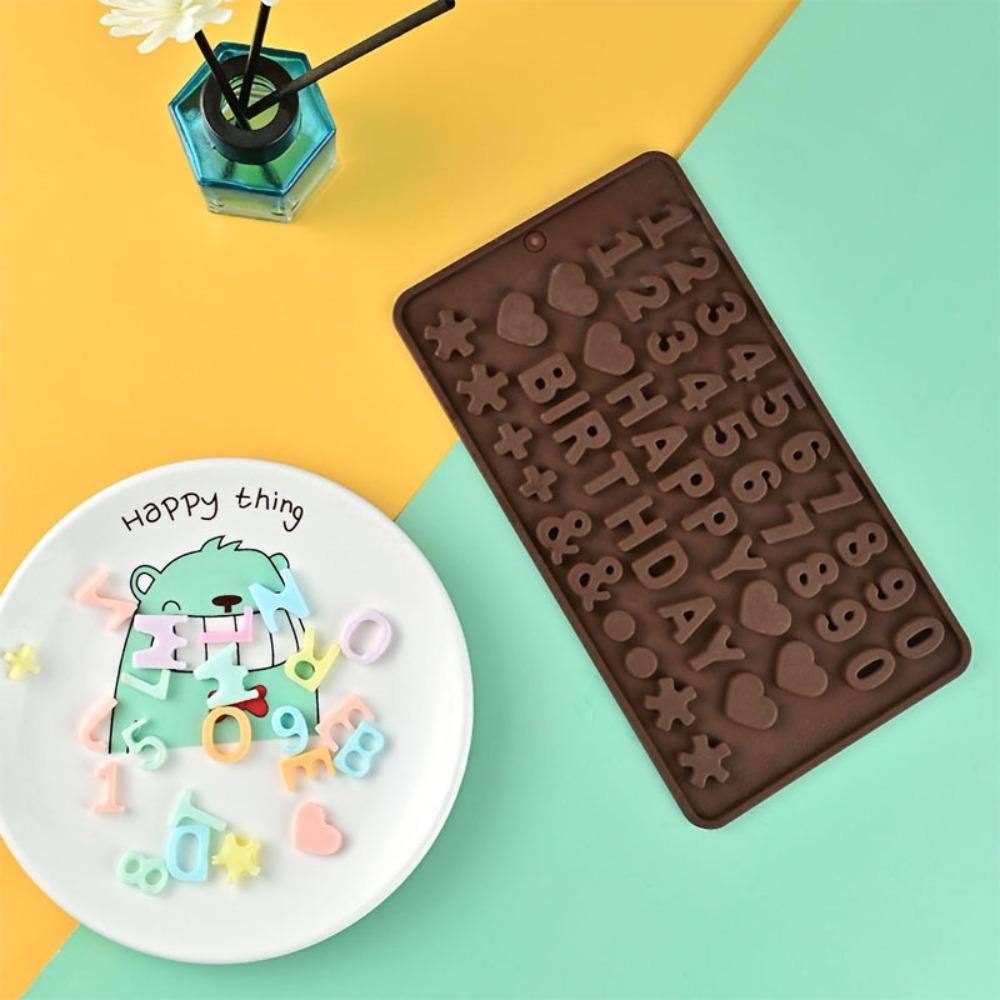 Number Letter Cake Mold Silica Gel Kitchen Baking Tools Gifts Baking Accessories