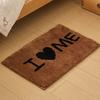Rectangular Festive Heart-Shaped Anti-Slip Rug - Water-Absorbing, Machine Washable Bedside & Bathroom Mat
