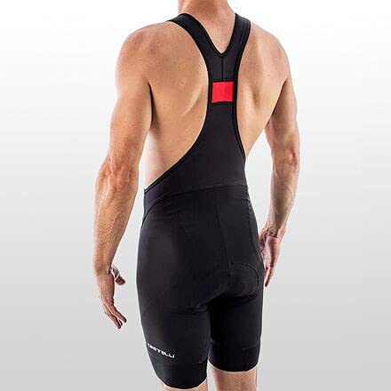 CASTELLI Men's Endurance 3 Bib Shorts for Road/Gravel Cycling, Black, Large