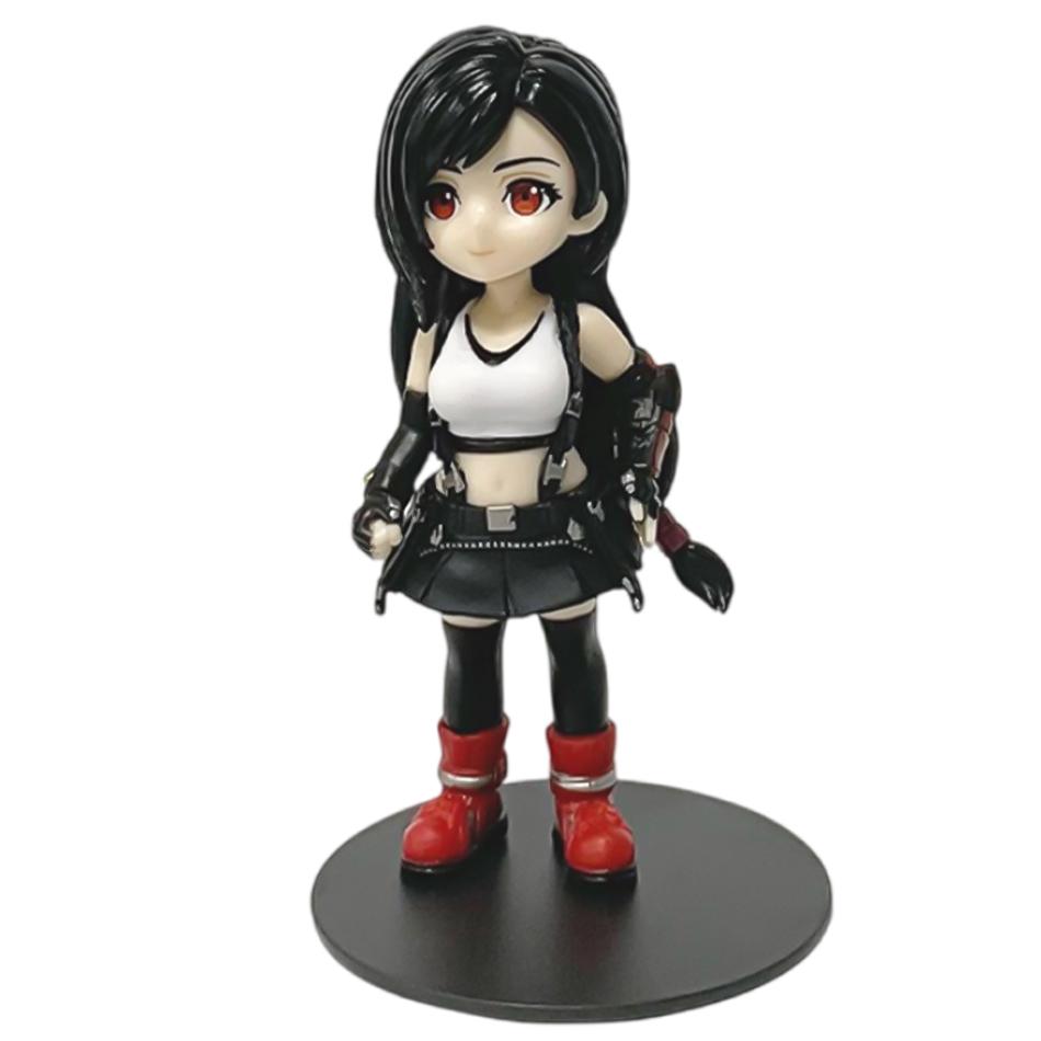 Anime 11-12cm Cloud Strife Tifa Lockhart Aerith Gainsborough Zack·Fair Figure Model PVC Toy Desktop Collection Accessories Gift