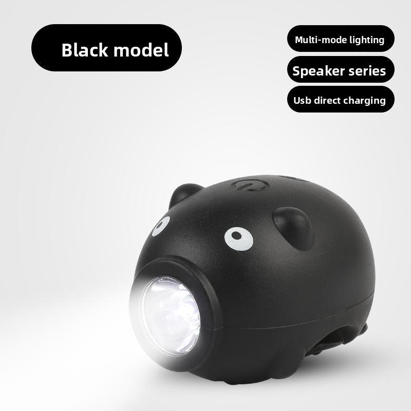 Pig Cycling Children Light Led Rechargeable Torch For Night Riding Outdoors And