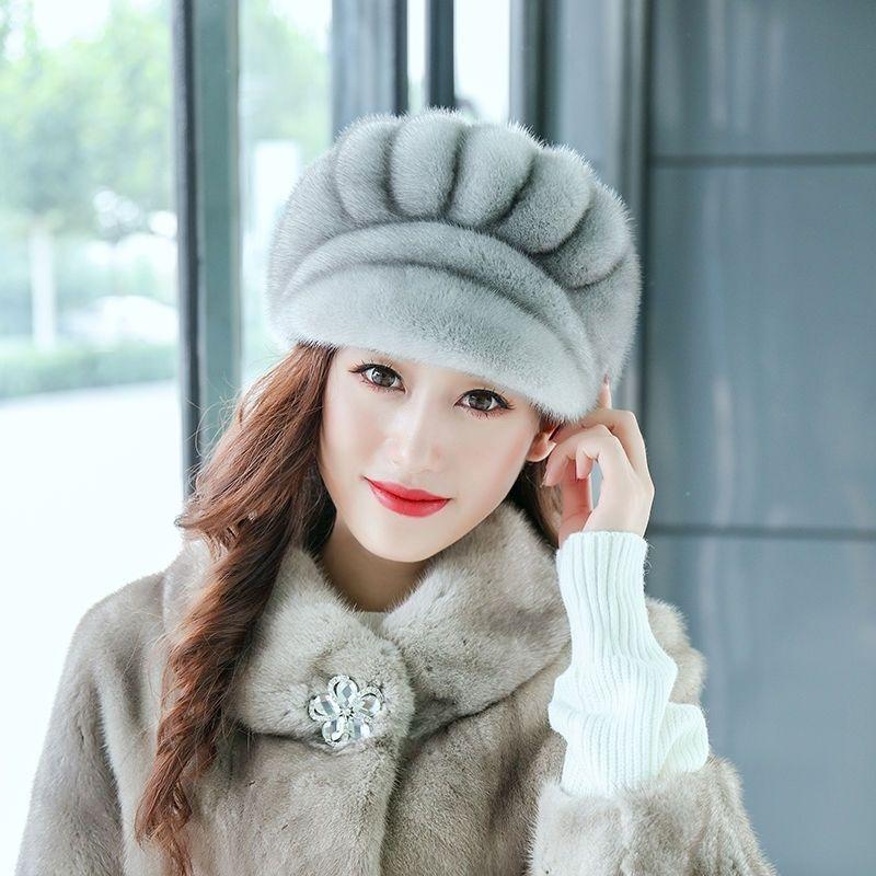 Women's Winter Hat Thickened Warm Ear-protecting Fashionable High-end Luxury Beanie