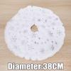 Short Plush Christmas Tree Skirt Xmas Trees Skirts Base Cover Snowflake Santa Claus Snowman Pattern Home Party Xmas Decoration