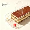 Acrylic Tiramisu Box Transparent Dessert Mold For Cake Pastry Mousse Food Grade Reusable Baking Container