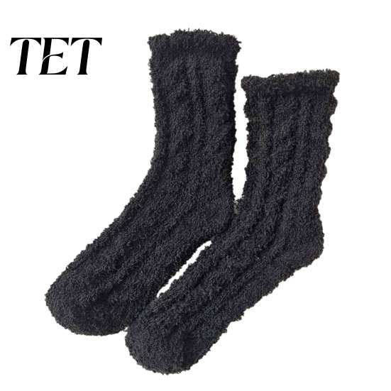 Warm Lounge Socks for Women Thickened Plush Women, Thermal Sleep Socks, Coral Fleece Winter Soft House Floor Autumn Cold Weather Non Slip