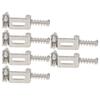 6PCS Silver Guitar Bridge Saddles 10.5mm Width Bridge Saddle Replacement  For Guitar