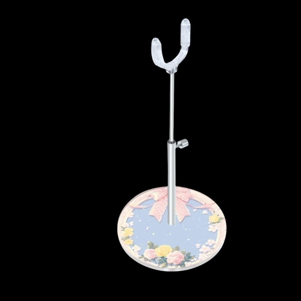 Shaped Base Doll Standing Bracket Retractable Model Holder Doll Display Rack  Doll Accessories