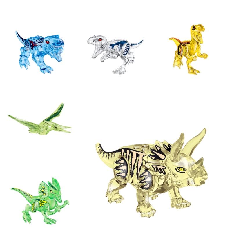 Jurassic Crystal Dinosaur Building Blocks Educational Toy For Creative Play Yg77034