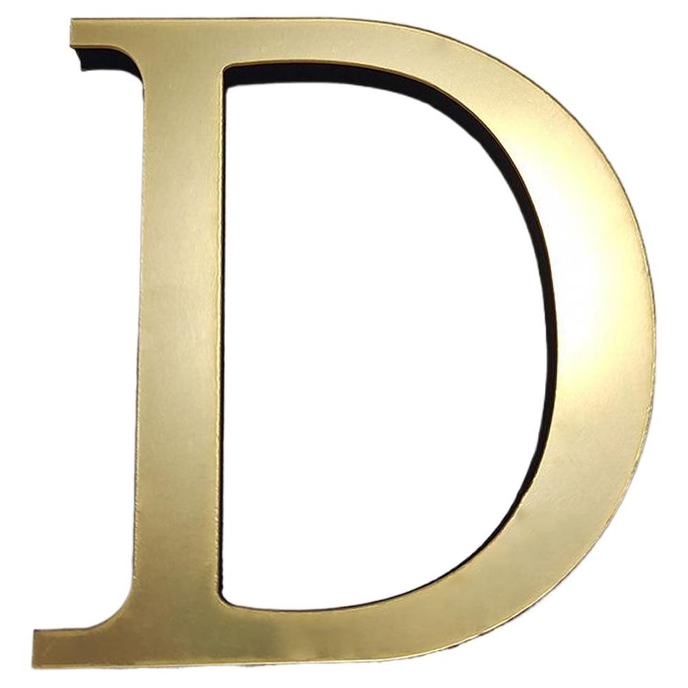 Stikere de Perete Acrilice 3D cu Litere Engleze de 20cm, Litere Decorative, Decorațiuni de Perete, Ornamente de Perete cu Alfabetul Auriu pentru Artă Murală