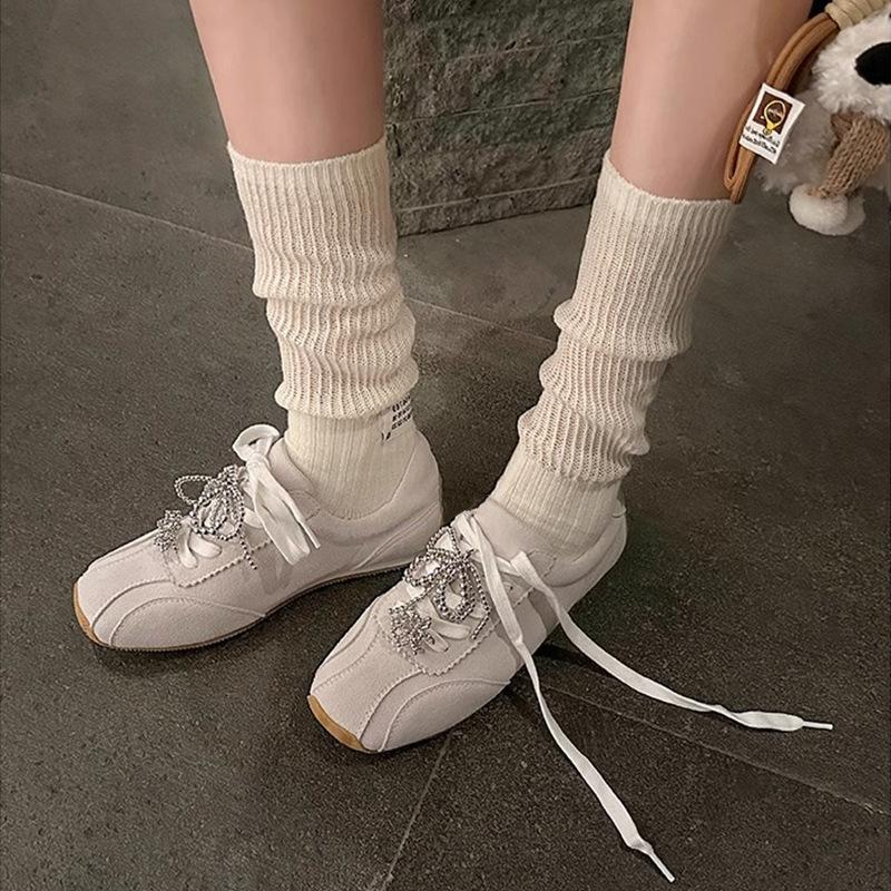 Měkká hovězí kůže~ pravá kůže retro čtvercová špička perlová mašle německé tréninkové boty dámské 2025 nové ležérní plátěné boty boty Forrest Gump