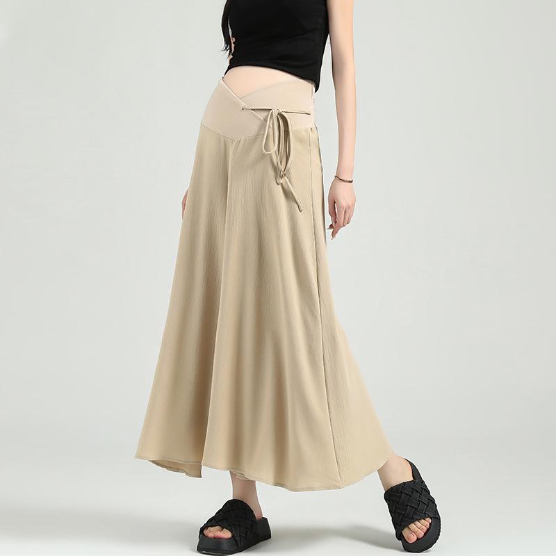 Real Shot Maternity Pants: Summer 2026 - Lightweight, Yamamoto Style, Low Waist, Wide Leg, No Belly Tightness. 2XL хаки