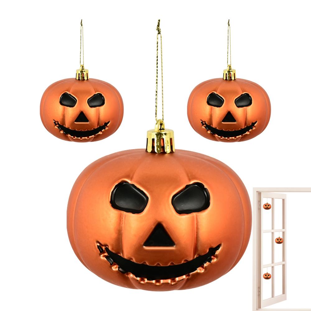 

Halloween Ornaments For Tree Pumpkin Halloween Tree Decorations Horror Smile Pendants For Christmas Yard Wall Fireplace Door