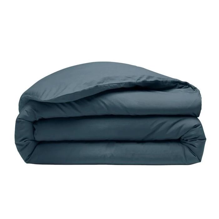 Housse de couette - EDEN - 260 x 240 cm - Percale de coton - 80 fils/cm² - Émeraude