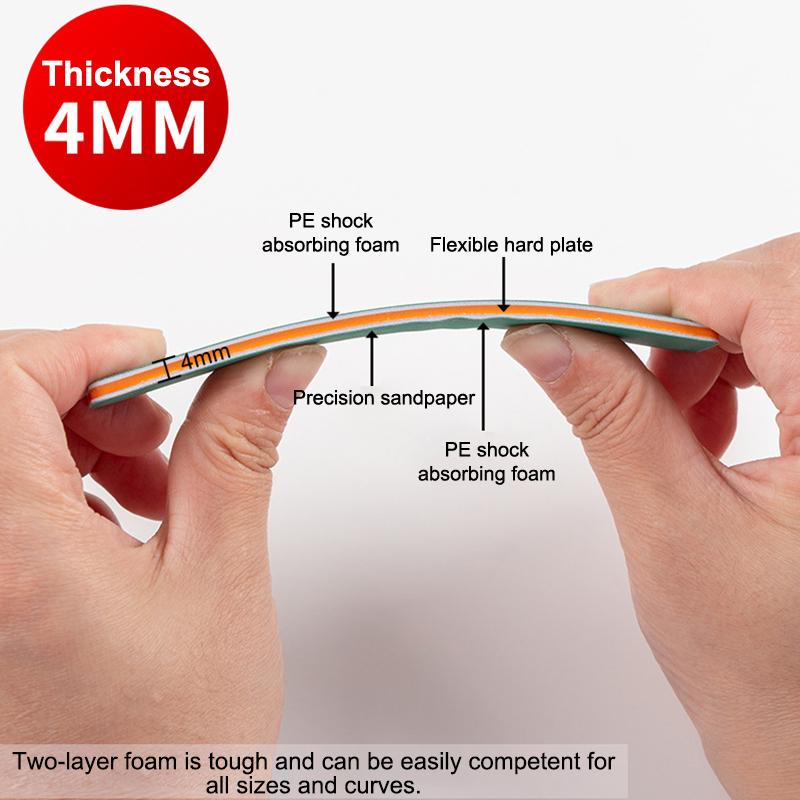 6 Stück MS-E400-1500 Halbflexible Schleifstäbchen Kunststoff-Modellbau-Polierstäbchen für DIY-Montage Modellbauwerkzeuge