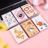 Set of 6 Cute Kitty A7 Lay-flat Notebooks with Tear-off Blank Color Pages