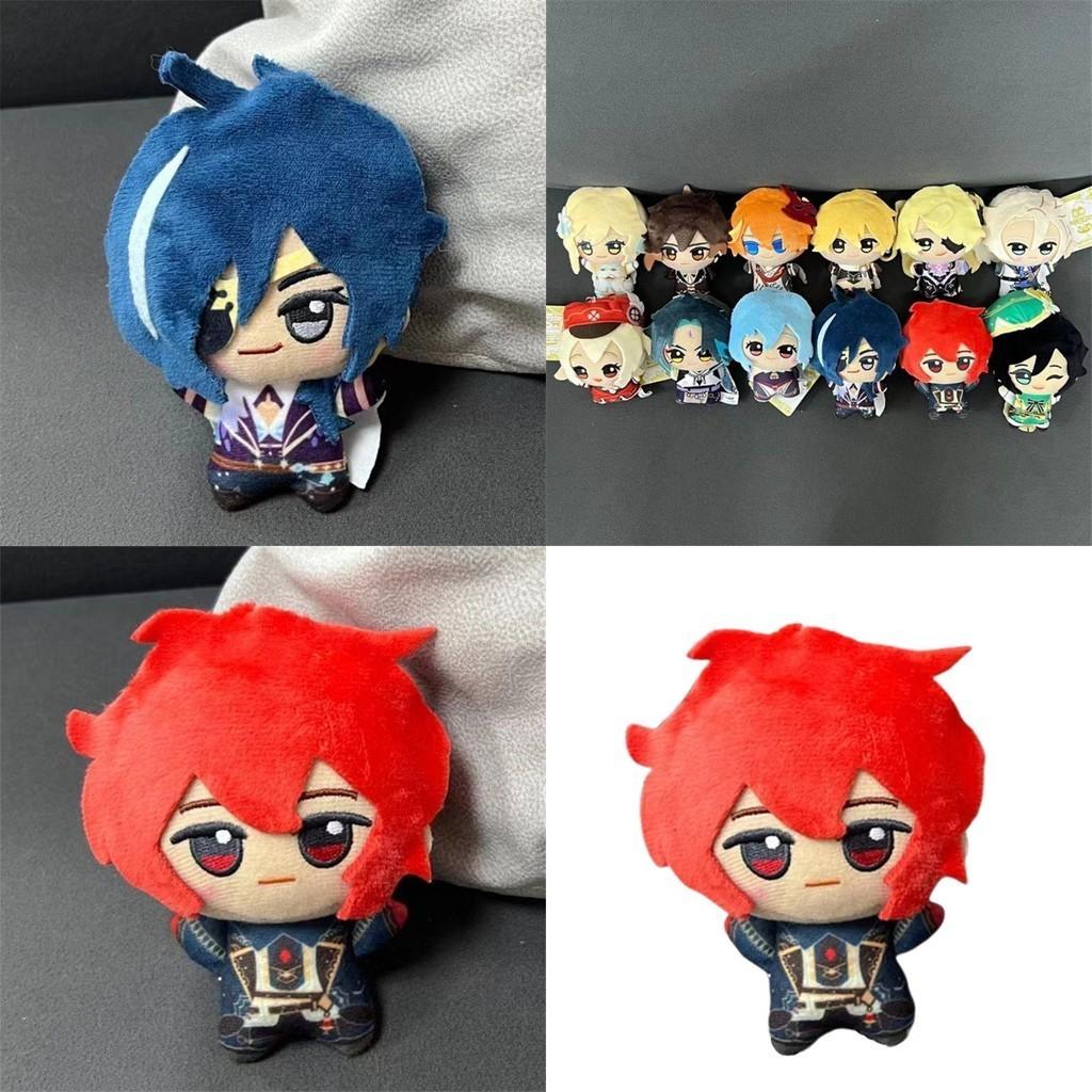 Genshin Impact Plush Doll Pendant Venti Lumine Soft Stuffed Keychain Gift