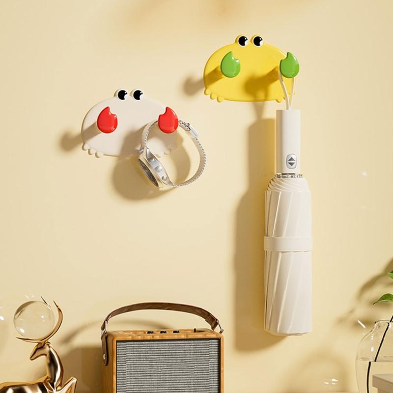 Eleganter Krabben Wandhaken Einfache Installation Designs Hält Handtücher Hüte Badezimmer Schlafzimmer Organisation Täglicher Gelegenheitsgebrauch