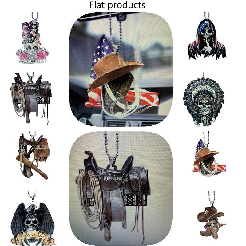 Denim Boot Retro Acrylic Car Hanging Ornament Auto Accessory Festive Home Decor