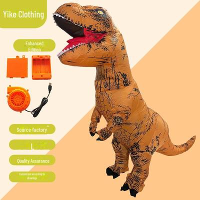 Halloween Inflatable Tyrannosaurus Rex Costume - Realistic Dinosaur Party Suit