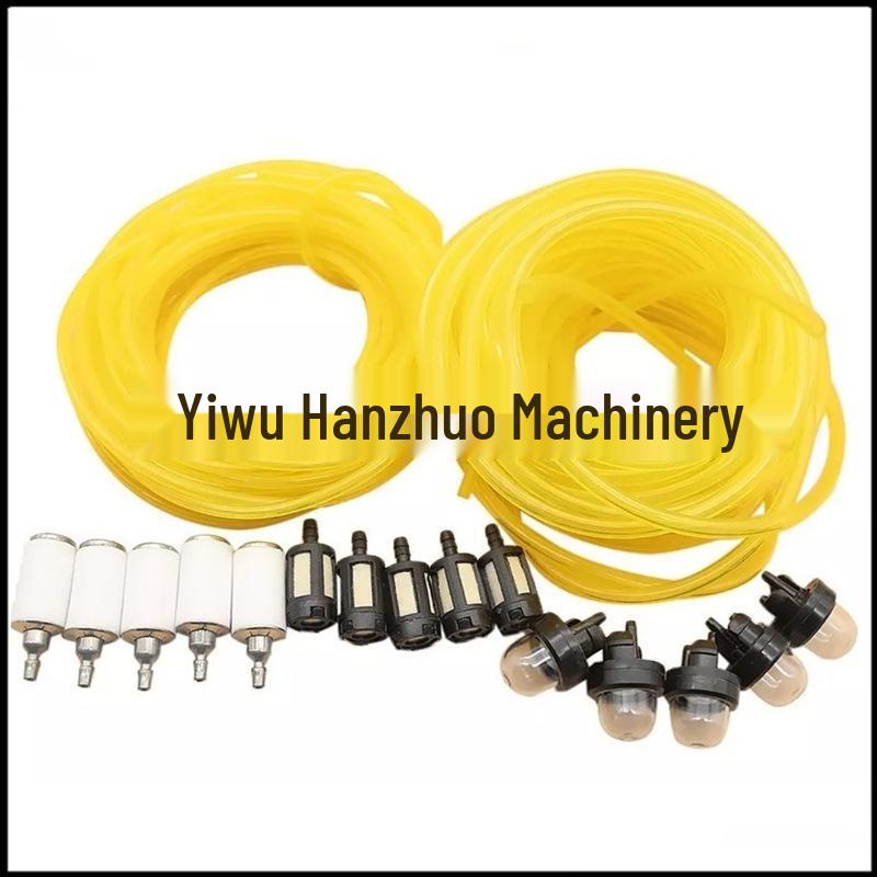 2mm x 3.5mm, 2.5mm x 5mm Yellow Carburetor Fuel Filter Oil Cup and Absorbing Ball (5m)