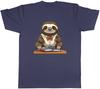 Sloth at School Unisexs TShirt Studying Back to School Nursery Unisex Tee Gift