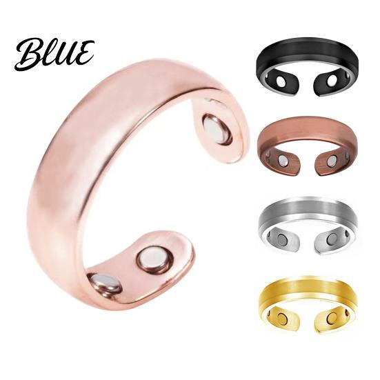 Knuckle Ring Lady Magnetic Adjustable Opening Design Polished Smooth Electroplated