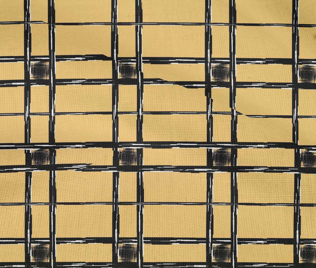 oneOone Cotton Flex Fabric Check Ikat Print Fabric By Yard 40 Inch Wide