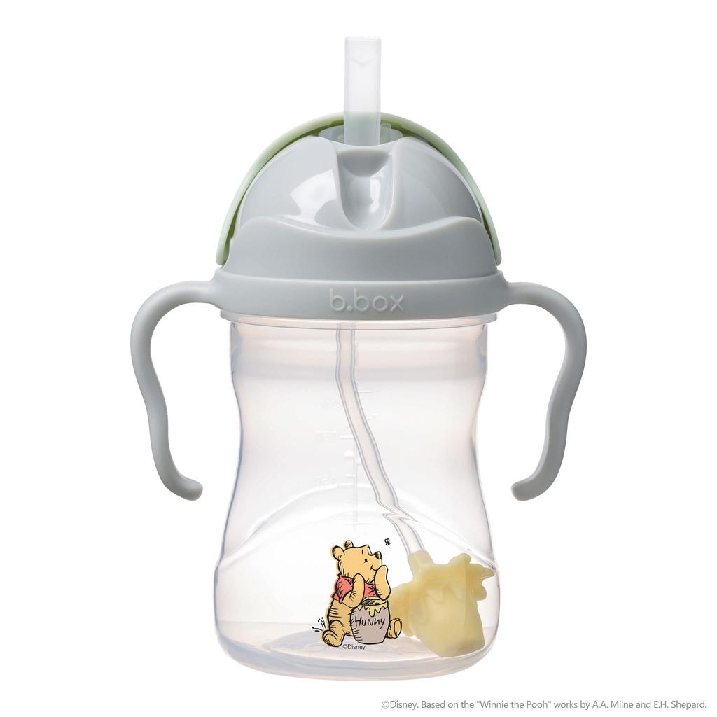 Straw Drink from Any Baby Gift Sippy the 1 b.box (B-box) Leak-Proof Mug, Angle, [Authentic b.box Product] [Disney Cup] (Winnie Pooh, Cup)