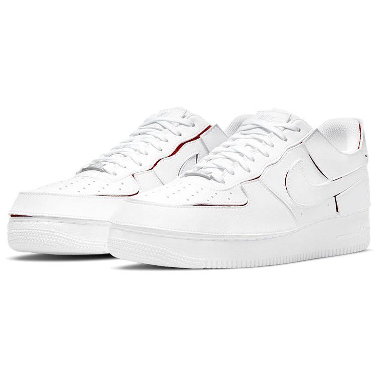 Nike Air Force 1/1 White Varsity Red Men Sneakers Black DC9895-100