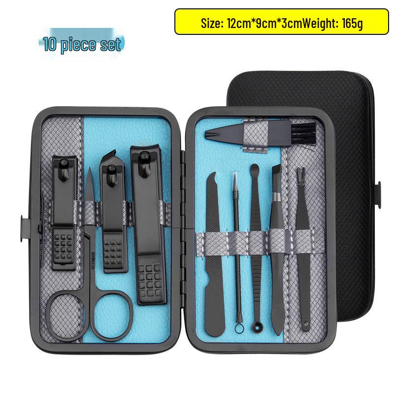 Portable 10-36 Piece Nail Care & Manicure Set with Clippers