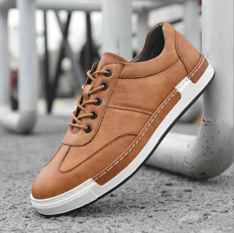 Men Leather Casual Shoes Men Sneakers 2024 Autumn Brand Mens Suede Shoes Comfortable Flat Male Footwear Zapatillas Hombre