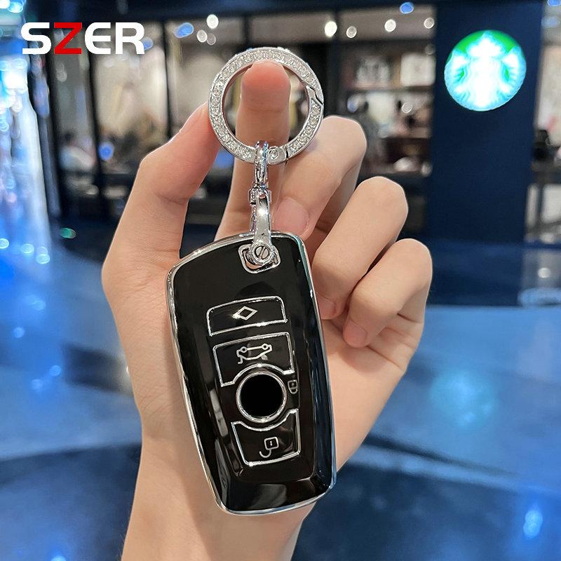Tpu Car Key Case Cover For Bmw 1 2 3 4 5 6 7 Series X1 X3 X4 X5 X6 F36 F25 F26 F30 F34 F10 F07 F20 Z10 G30 F15 F16 Keychain Fob