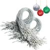 200 Christmas Bauble Hangers, Pre-cut for Hanging Tree Baubles