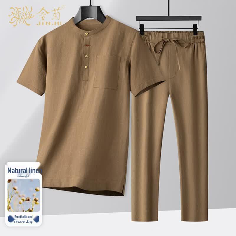 Men s Tencel Linen Casual Summer Collection 3XL