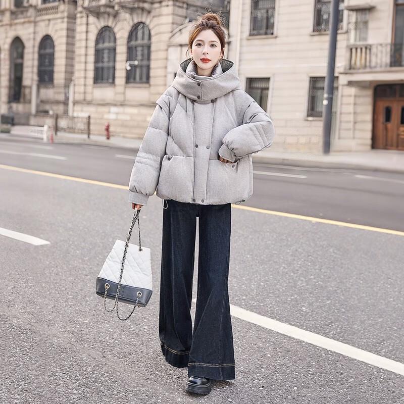 Women's 90% Duck Down Hooded Padded Jacket