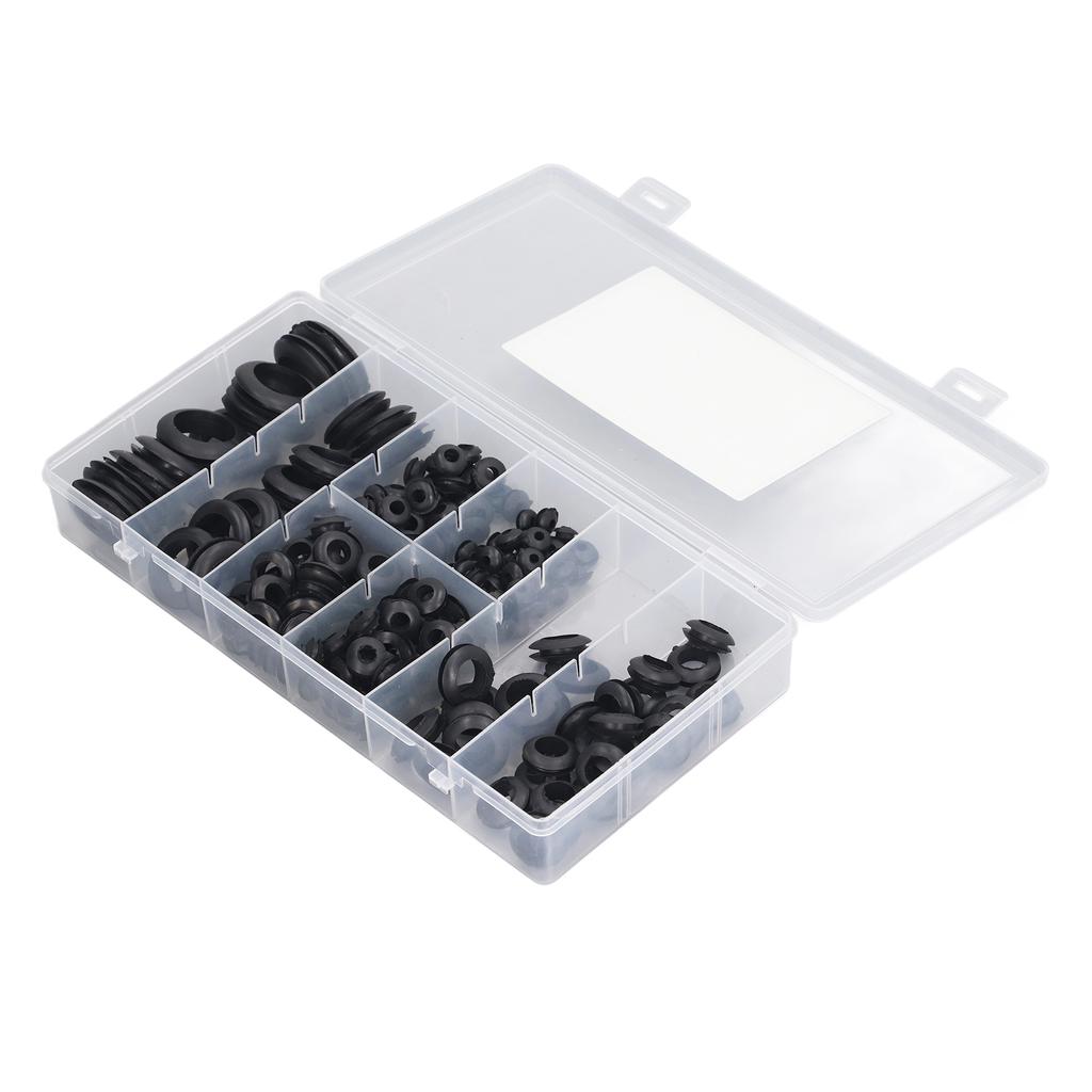 200 Pcs Rubber Grommet Waterproof Oil Proof Firewall Hole Plug Hard Wearing Eyelet Ring Gasket