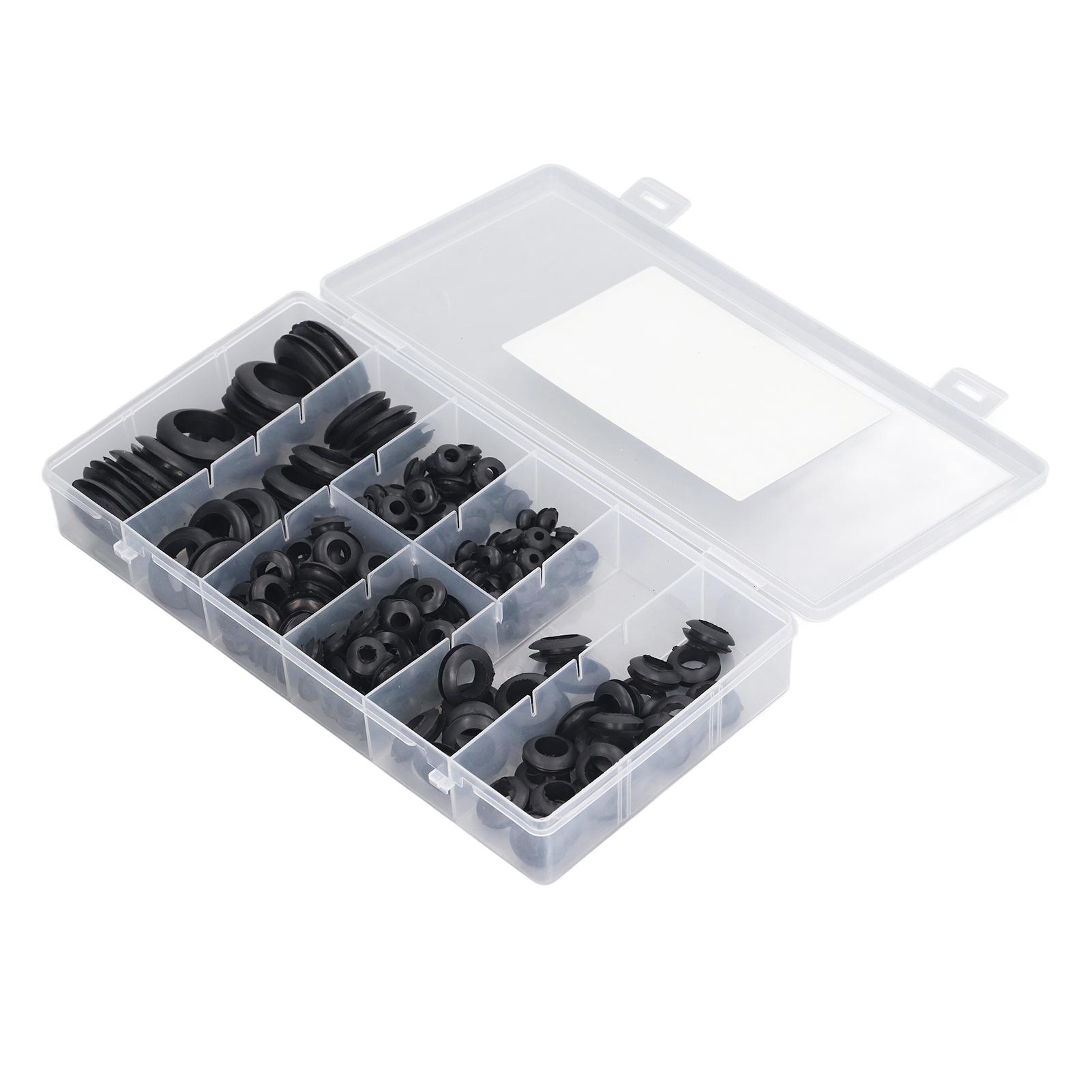 

200 шт. Резиновая втулка Водонепроницаемая Маслостойкая Заглушка для отверстия в перегородке износостойкая Втулочное кольцо Прокладка