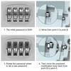 Metall Schlüsselkasten Wandmontiert Schlüsselsafe 4-stelliger Passwortcode Aluminiumlegierung Sicherheitsschloss Kein Schlüssel Outdoor Sicherheitsaufbewahrungsbox
