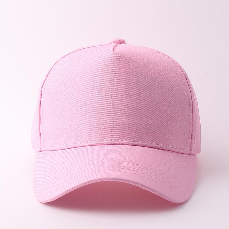 Promotional Peaked Cap Five-piece Light Board Embroidery Printing Solid Color Baseball Cap Outdoor Casual Hat