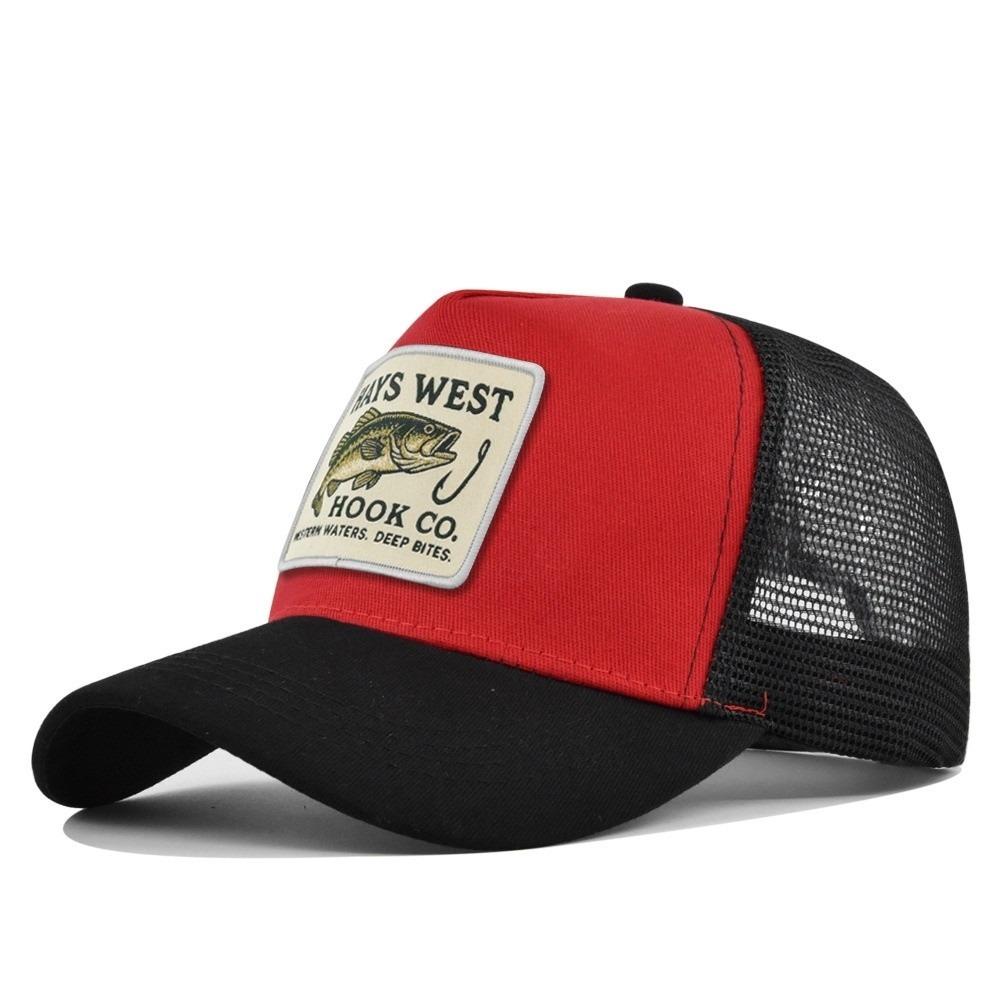 High Quality Outdoor Fishing Snapback Embroidery Design Mesh Hat  Fishing Trips