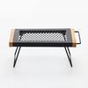 BUNDOK IR Table S BD-165 Small Mesh Campfire Folding Table Ultra Compact Black