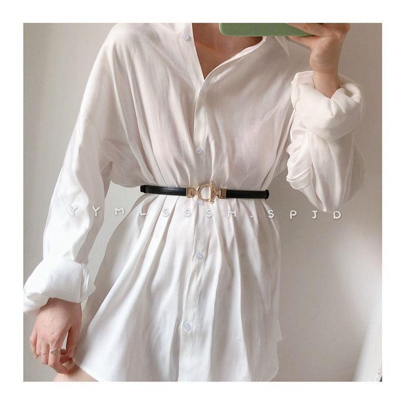 Fashionable Womens Minimalist Waist Belt Stylish Ins Inspired Design For Dresses Coats And