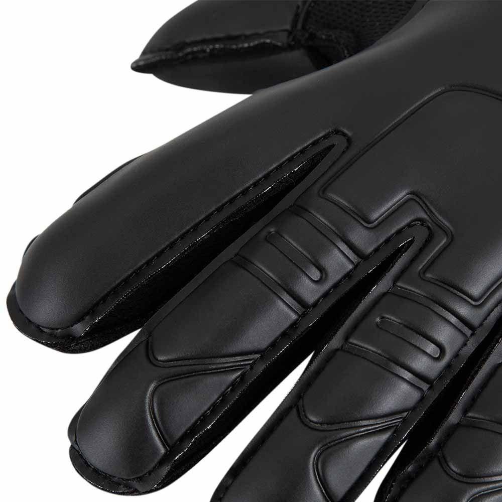 Black Goalie Gloves Finger Protection Football Goalkeeper Gloves  Soccer Training