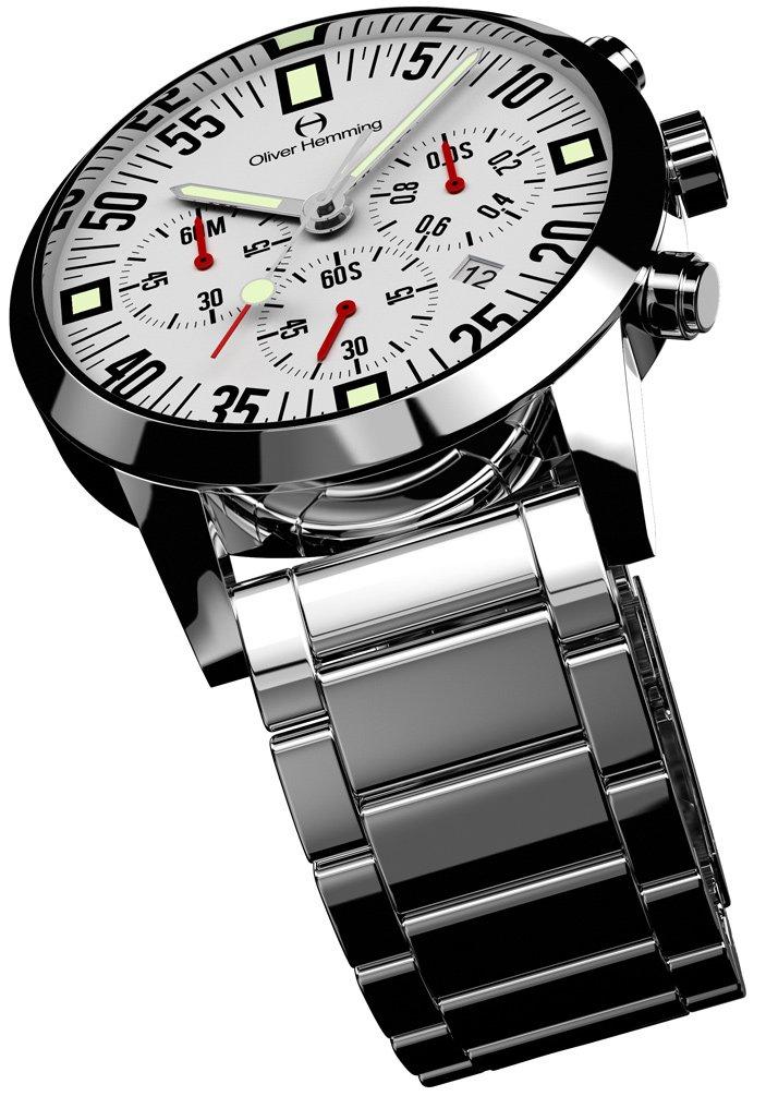 Oliver Hemming Quartz Chronograph Wristwatch WTC17S80WCD Battery-Powered [Used]