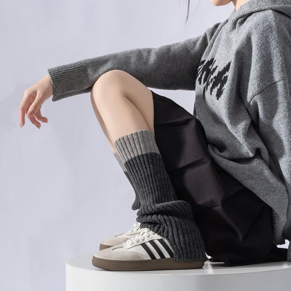 Knitted Leg Warmers Breathable Foot Cover Sweet Long Socks  Autumn Winter