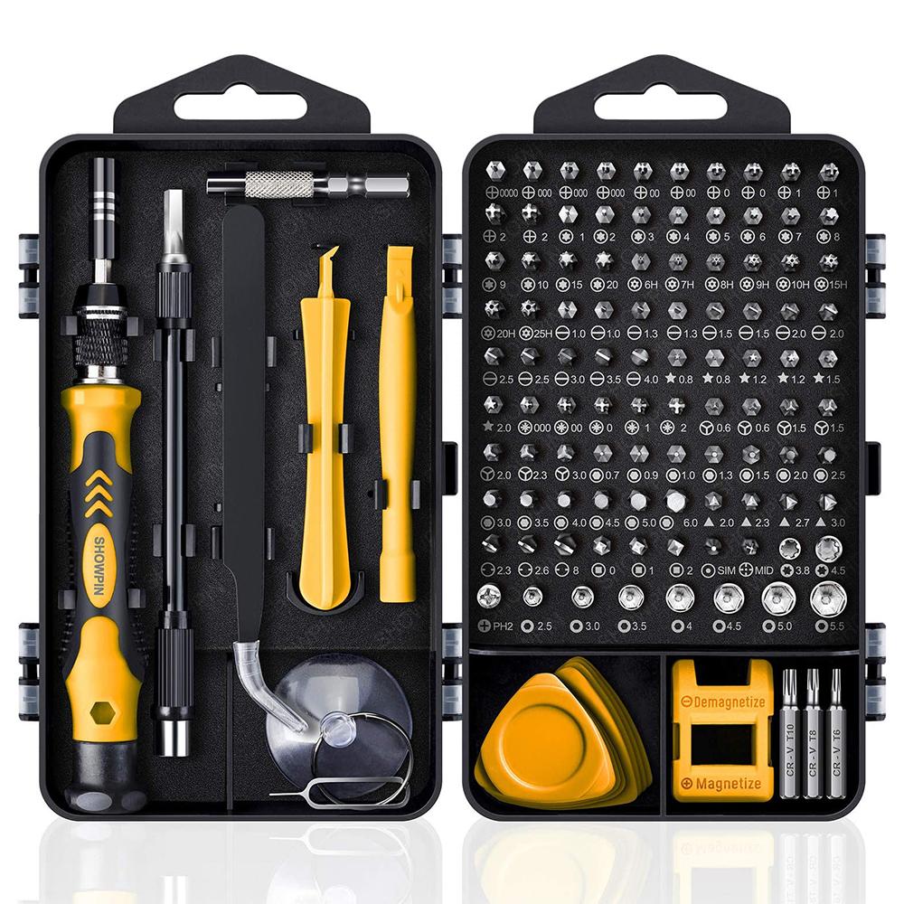 Zestaw wkrętaków 25/115/135/140 w 1 Magnetyczny Zestaw bitów Torx Phillips Z kluczem do usuwania elementów elektrycznych Narzędzia do naprawy Telefonu PC
