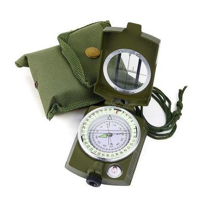 High Accuracy Waterproof Military Compass with Carrying Bag Lensatic Sighting  and Shakeproof  Army Green Suitable for Camping Hiking