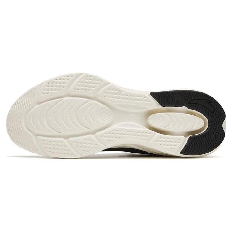 New Anta Slip Resistant, Abrasion Resistant, Lightweight Low Top Running Shoes Women's Black White 122315575-7